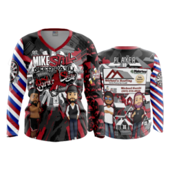 4045 WOMENS V NECK LONGSLEEVE MIKE-STILL-NEEDS-A-BJ