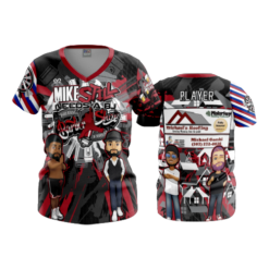 4045 WOMENS V NECK MIKE-STILL-NEEDS-A-BJ