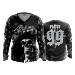 2294 WOMENS V NECK LONGSLEEVE LOS-PISTOLEROS-1