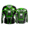 4043 WOMENS V NECK LONGSLEEVE TOXIC-GAMING-1-FLO INK + $5