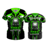 4043 WOMENS 2 BUTTON SCOOP NECK TOXIC-GAMING-1-FLO INK + $5