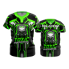 4043 WOMENS NO BUTTON SCOOP NECK TOXIC-GAMING-1-FLO INK + $5