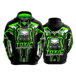 4043 UNISEX FLEECE HOODY TOXIC-GAMING-1-FLO INK + $5