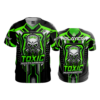 4043 MENS FULL BUTTON DOWN TOXIC-GAMING-1-FLO INK + $5