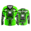 4043 WOMENS V NECK LONGSLEEVE TOXIC-GAMING-2-FLO INK + $5