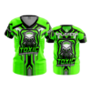 4043 WOMENS V NECK TOXIC-GAMING-2-FLO INK + $5
