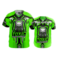 4043 MENS FULL BUTTON DOWN TOXIC-GAMING-2-FLO INK + $5