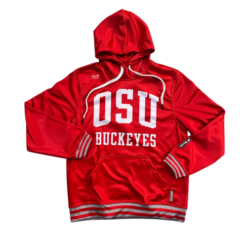 4035 UNISEX OSU RED FLEECE HOODY