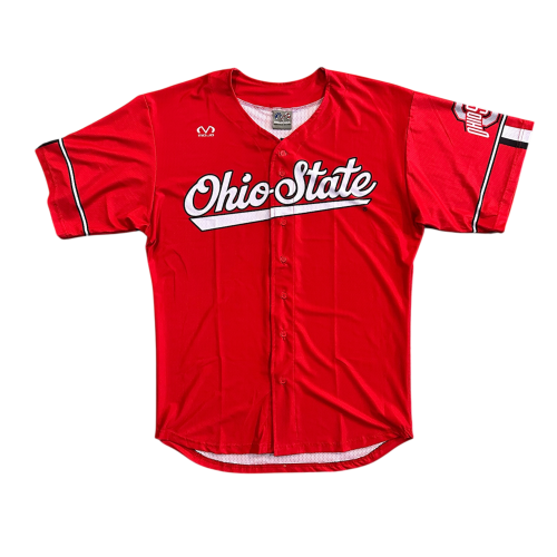 4035 OSU MENS FULL BUTTON BASEBALL JERSEY