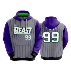 3664 UNISEX FLEECE HOODY DIAMOND-BEAST-1