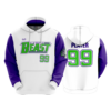 3664 UNISEX FLEECE HOODY DIAMOND-BEAST-2