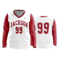 4047 WOMENS V NECK LONGSLEEVE JACKSON-IRONLADIES