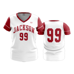 4047 WOMENS V NECK JACKSON-IRONLADIES