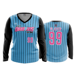 4053 WOMENS V NECK LONGSLEEVE OHIO-DIAMONDS-OVERBEY-1