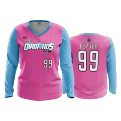 4053 WOMENS V NECK LONGSLEEVE OHIO-DIAMONDS-OVERBEY-2