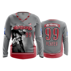 4054 WOMENS V NECK LONGSLEEVE DIRTBAGS-2
