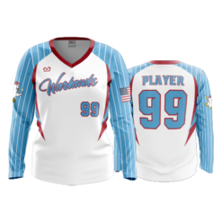 3983 WOMENS V NECK LONGSLEEVE WARHAWKS-1