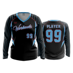 3983 WOMENS V NECK LONGSLEEVE WARHAWKS-2