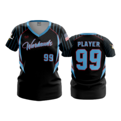 3983 WOMENS V NECK WARHAWKS-2