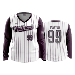 4056 WOMENS V NECK LONGSLEEVE WOLFPACK-1
