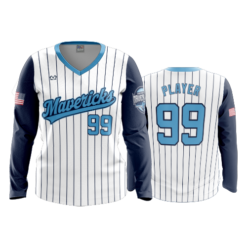 3714 WOMENS V NECK LONGSLEEVE MAVERICKS-1