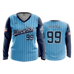 3714 WOMENS V NECK LONGSLEEVE MAVERICKS-2