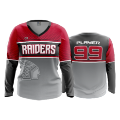 4060 WOMENS V NECK LONGSLEEVE RAIDERS-1