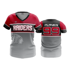 4060 WOMENS V NECK RAIDERS-1