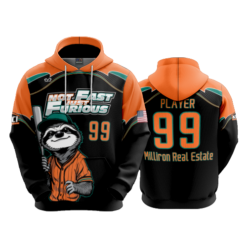 4074 UNISEX FLEECE HOODY NOT-FAST-JUST-FURIOUS-1