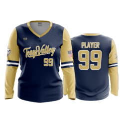 3983 WOMENS V NECK LONGSLEEVE TEAYS-VALLEY-1