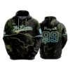 3456 UNISEX FLEECE HOODY ZAR-ELECTRIC-2