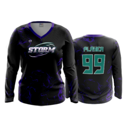 4015 WOMENS V NECK LONGSLEEVE SOUTHERN-OHIO-STORM