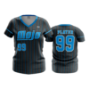 4057 WOMENS V NECK MOJO-BASEBALL-4
