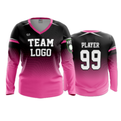 4005 WOMENS V NECK LONGSLEEVE PINK-FIXES-2