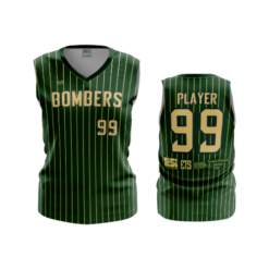 4783 WOMENS V NECK SLEEVELESS BOMBERS-SPONSORS