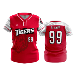 4082 WOMENS 2 BUTTON SCOOP NECK NEW-BOSTON-TIGERS-1
