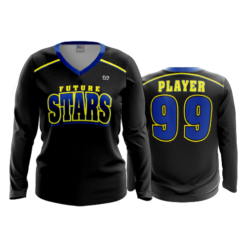 2453 WOMENS V NECK LONGSLEEVE FUTURE-STARS-1