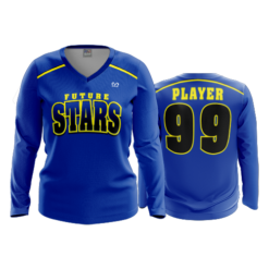 2453 WOMENS V NECK LONGSLEEVE FUTURE-STARS-2