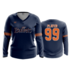 3800 WOMENS V NECK LONGSLEEVE EC-BULLETS-1