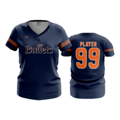 3800 WOMENS V NECK EC-BULLETS-1