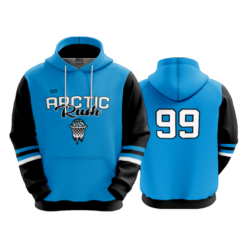 4012 UNISEX FLEECE HOODY ARCTIC-RUSH-HOOPS