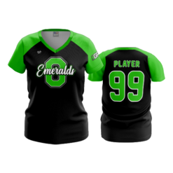 4081 WOMENS V NECK OHIO-EMERALDS-1
