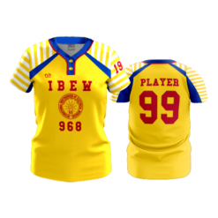 2944 WOMENS 2 BUTTON SCOOP NECK IBEW-968-PARKERSBURG