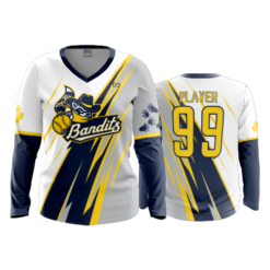2588 WOMENS V NECK LONGSLEEVE BANDITS-2