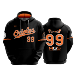 3433 UNISEX FLEECE HOODY ORIOLES-1