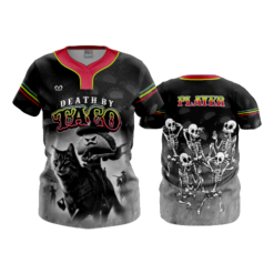4108 WOMENS NO BUTTON SCOOP NECK DEATH-BY-TACO