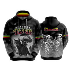 4108 UNISEX FLEECE HOODY DEATH-BY-TACO