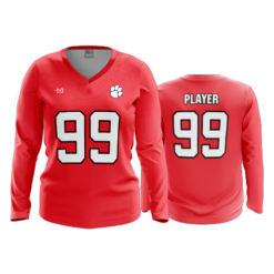 2573 WOMENS V NECK LONGSLEEVE CENTRAL-OHIO-TIGERS-FP-1