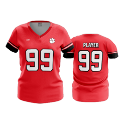 2573 WOMENS V NECK CENTRAL-OHIO-TIGERS-FP-1