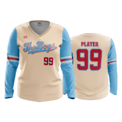 3820 WOMENS V NECK LONGSLEEVE THE-BOYS-1